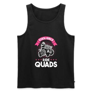 Quad Mädchen Woman Geschenk - Männer Premium Bio Tank Top - Schwarz - Vorne - AI Model Male 178 light (178cm)