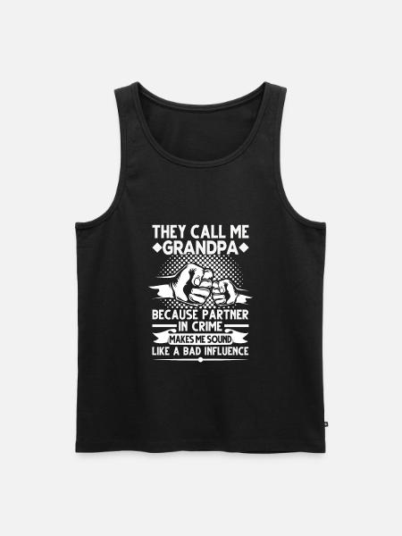 Opa Opa Opa Geschenk - Männer Premium Bio Tank Top - Schwarz