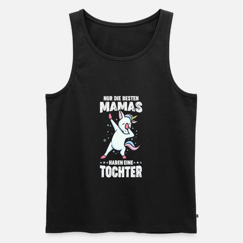 Mama Tochter Partnerlook Geschenk - Männer Premium Bio Tank Top - Schwarz