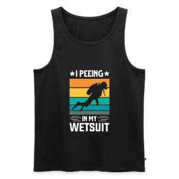 Diver Diving Gift - Men's Premium Organic Tank Top - black - Front - Michal (187cm)