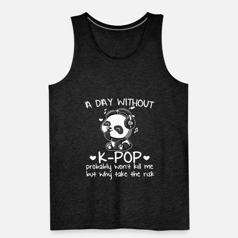 K-pop Panda K-pop compartiments K-pop cadeau Débardeur bio Premium Homme