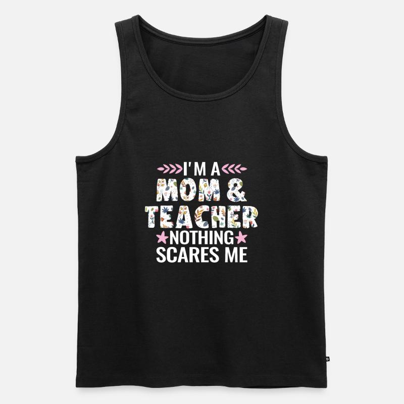 Mutter & Lehrerin Lehrerin Mama & Lehrerin - Männer Premium Bio Tank Top - Schwarz