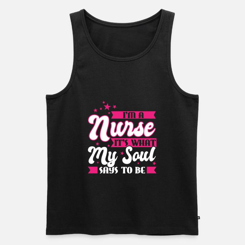 Krankenschwester Krankenschwester Geschenk - Männer Premium Bio Tank Top - Schwarz
