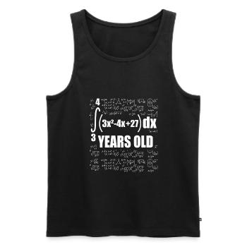50th birthday math 50th birthday - Men's Premium Organic Tank Top - black - Front - Michal (187cm)