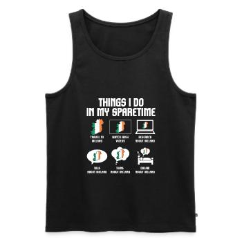 Irland Irland Irish Geschenk - Männer Premium Bio Tank Top - Schwarz - Vorne - AI Model Male 178 light (178cm)