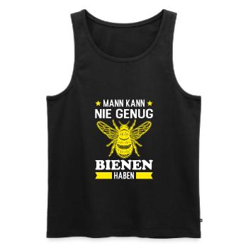 Bienen Biene Imker - Männer Premium Bio Tank Top - Schwarz - Vorne - Michal (187cm)
