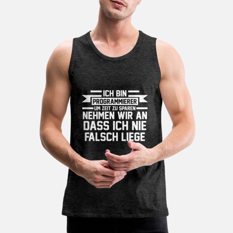 Programmierer Programmierung Informatiker Männer Premium Bio Tank Top