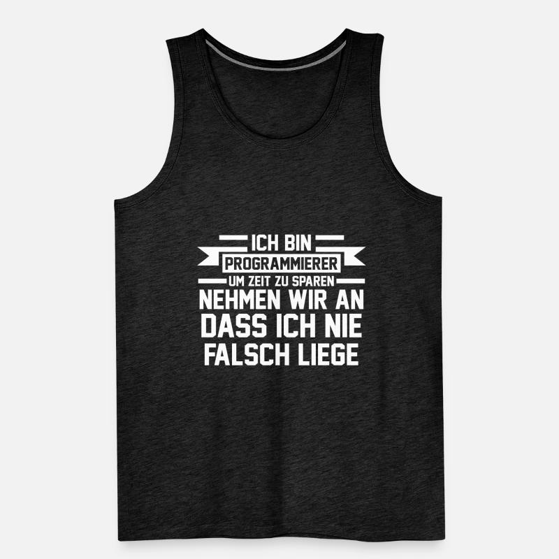 Programmierer Programmierung Informatiker Männer Premium Bio Tank Top