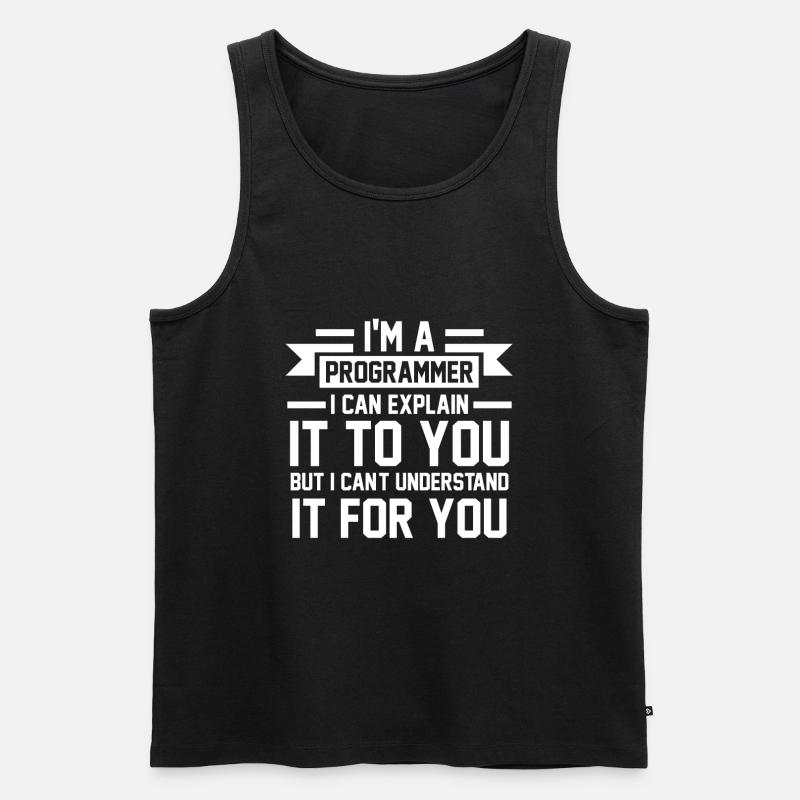 Programmer Programmer Programming Geschenk - Männer Premium Bio Tank Top - Schwarz