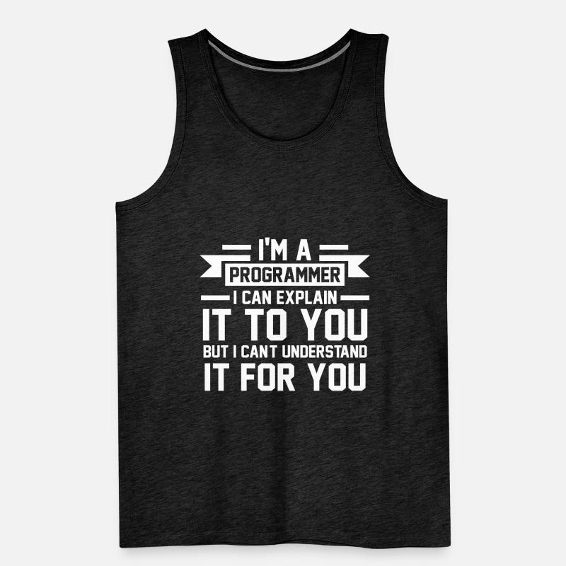Programmer Programmer Programming Geschenk Männer Premium Bio Tank Top