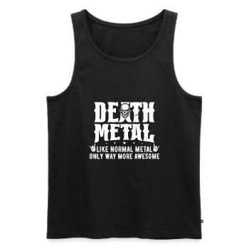 Death Metal Death Metal Heavy Metal Fan Geschenk - Männer Premium Bio Tank Top - Schwarz - Vorne - Michal (187cm)