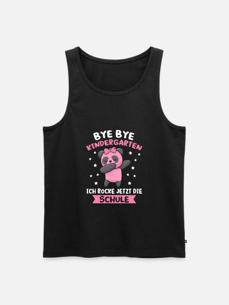 Schulanfang Schulkind Schulanfänger Geschenk - Männer Premium Bio Tank Top - Schwarz