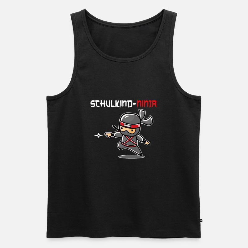 Schulanfang Schulkind Schulanfänger Geschenk - Männer Premium Bio Tank Top - Schwarz