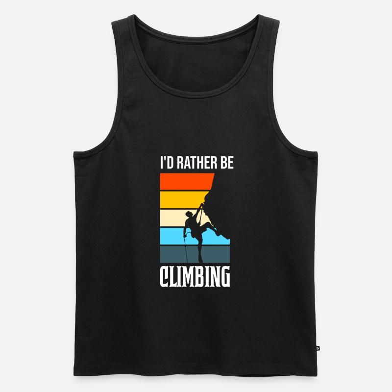 Climbing Climbing Geschenk - Männer Premium Bio Tank Top - Schwarz