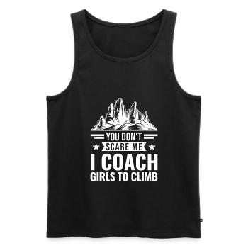 Climbing Coach Girls Climbing Coach cadeau - Débardeur bio Premium Homme - noir - Devant - Michal (187cm)