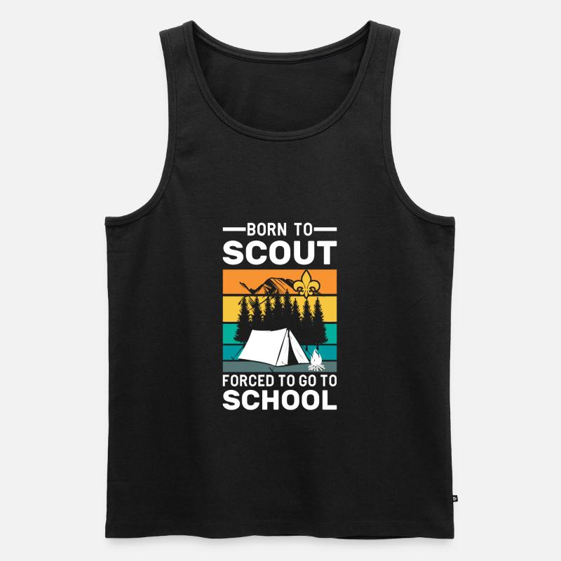 Scouting Scouts Gift - Men's Premium Organic Tank Top - black