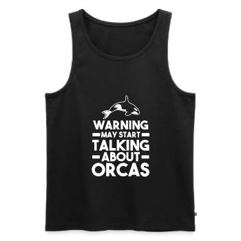 Orca Orca Geschenk - Männer Premium Bio Tank Top - Schwarz - Vorne - Michal (187cm)