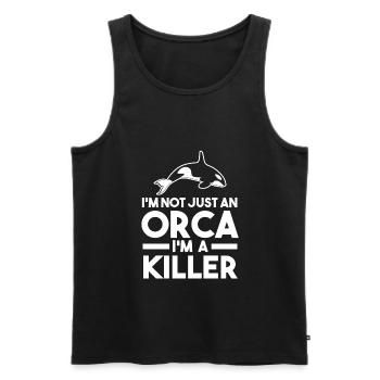 Orca Orca Geschenk - Männer Premium Bio Tank Top - Schwarz - Vorne - Michal (187cm)
