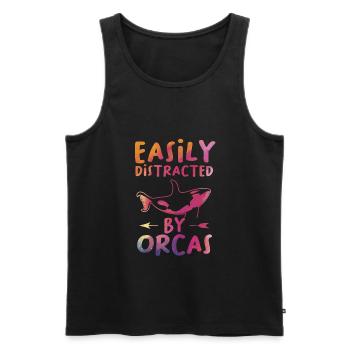 Orca Orca Geschenk - Männer Premium Bio Tank Top - Schwarz - Vorne - Michal (187cm)