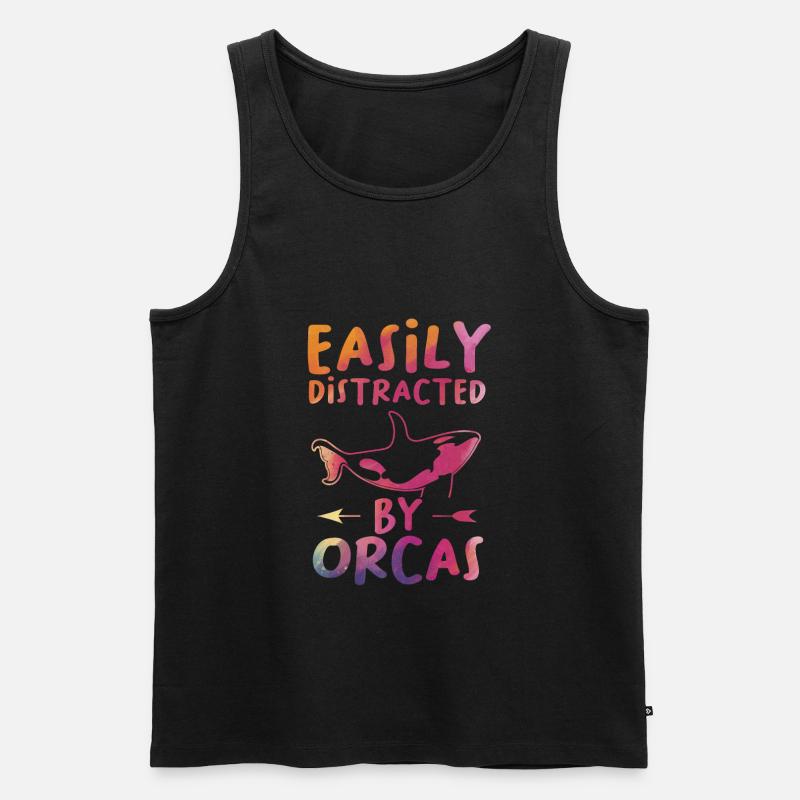 Orca Orca Gift - Men's Premium Organic Tank Top - black