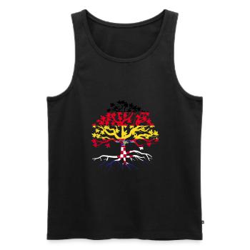 Deutsch Kroatisch Wurzeln Deutscher Geschenk - Männer Premium Bio Tank Top - Schwarz - Vorne - Michal (187cm)