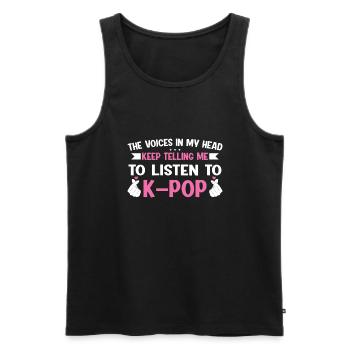 K-Pop K-Pop Geschenk - Männer Premium Bio Tank Top - Schwarz - Vorne - AI Model Male 178 light (178cm)