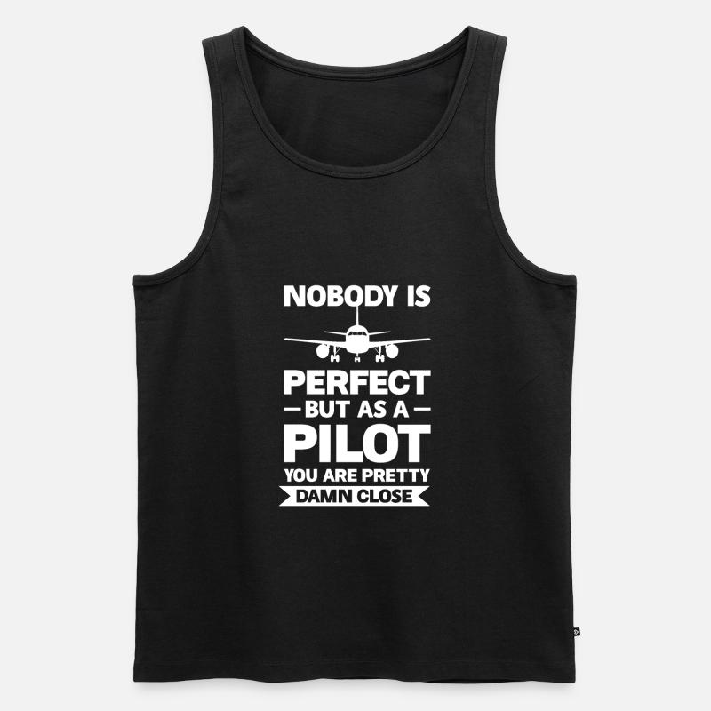 Pilot Pilot Gift - Men's Premium Organic Tank Top - black