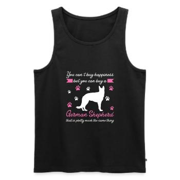 German Shepherd German Shepherd - Men's Premium Organic Tank Top - black - Front - AI Model Male 178 light (178cm)