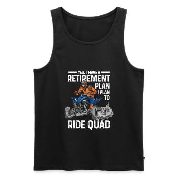 Quad-Radtour Quad Quad Geschenk - Männer Premium Bio Tank Top - Schwarz - Vorne - AI Model Male 178 light (178cm)