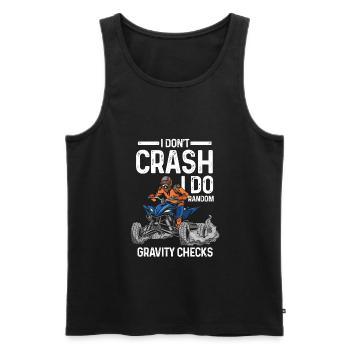 Quad-Quad-Radtour Quad Geschenk - Männer Premium Bio Tank Top - Schwarz - Vorne - AI Model Male 178 light (178cm)