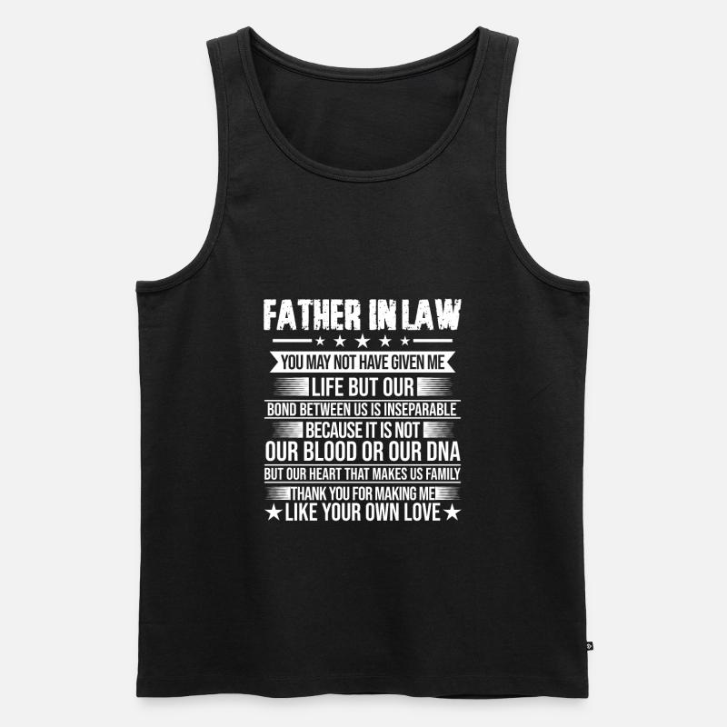 Schwiegervater Schwiegervater Geschenk - Männer Premium Bio Tank Top - Schwarz