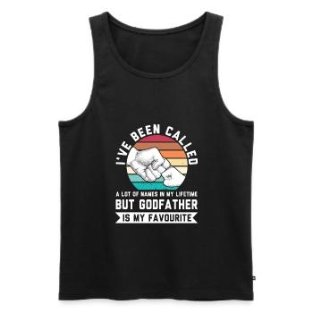 Pate Pate Geschenk - Männer Premium Bio Tank Top - Schwarz - Vorne - AI Model Male 178 light (178cm)