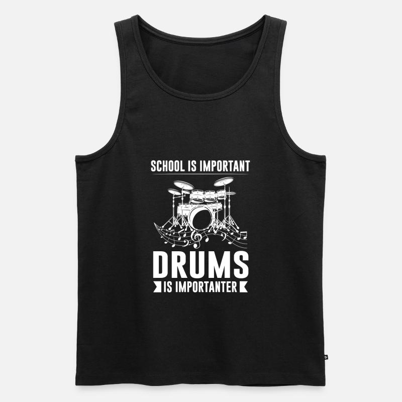 Drummer Drumstick Drum Gift - Débardeur bio Premium Homme - noir