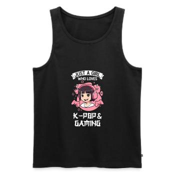K-Pop-K-Pop-Merch K-Pop-Waren Geschenk - Männer Premium Bio Tank Top - Schwarz - Vorne - AI Model Male 178 light (178cm)