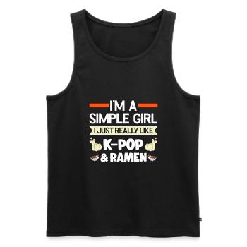 K-Pop-K-Pop-Merch K-Pop-Waren Geschenk - Männer Premium Bio Tank Top - Schwarz - Vorne - AI Model Male 178 light (178cm)