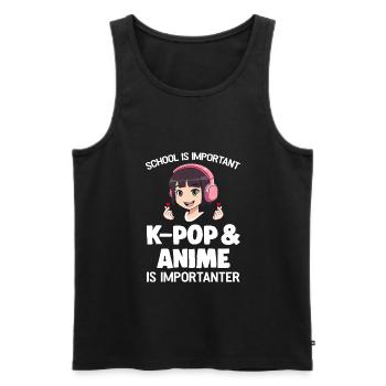 K-Pop-K-Pop-Merch K-Pop-Waren Geschenk - Männer Premium Bio Tank Top - Schwarz - Vorne - AI Model Male 178 light (178cm)