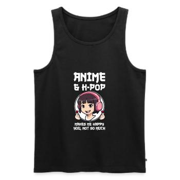 K-Pop-K-Pop-Merch K-Pop-Waren Geschenk - Männer Premium Bio Tank Top - Schwarz - Vorne - AI Model Male 178 light (178cm)