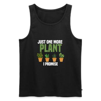 Pflanzen, Gartenarbeit, Pflanzen - Männer Premium Bio Tank Top - Schwarz - Vorne - AI Model Male 178 light (178cm)
