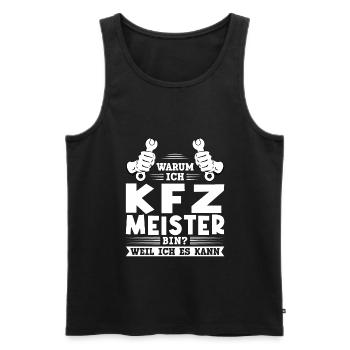 KFZ Meister Mechaniker KFZ-Mechaniker Geschenk - Männer Premium Bio Tank Top - Schwarz - Vorne - Michal (187cm)