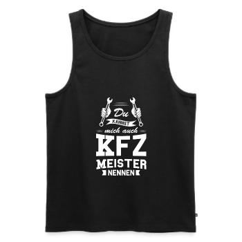KFZ Meister KFZ-Mechaniker Mechaniker Geschenk - Männer Premium Bio Tank Top - Schwarz - Vorne - Michal (187cm)