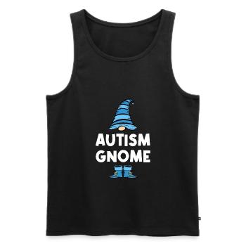 Autisme Autiste Autisme Awereness Cadeau - Débardeur bio Premium Homme - noir - Devant - Michal (187cm)
