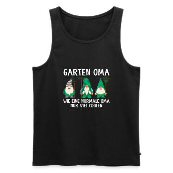 Garten Oma Zwerge Großmutter Geschenk - Männer Premium Bio Tank Top - Schwarz - Vorne - AI Model Male 178 light (178cm)