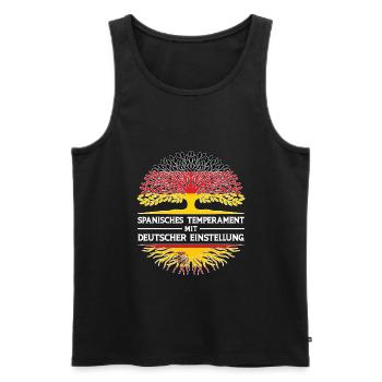 Deutscher Spanier Deutsch Geschenk - Männer Premium Bio Tank Top - Schwarz - Vorne - Michal (187cm)