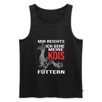 Kois Fisch Koi Besitzer Geschenk - Männer Premium Bio Tank Top - Schwarz - Vorne - AI Model Male 178 light (178cm)