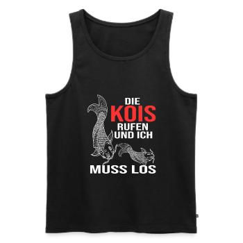 Kois Fisch Koi Liebhaber Geschenk - Männer Premium Bio Tank Top - Schwarz - Vorne - AI Model Male 178 light (178cm)