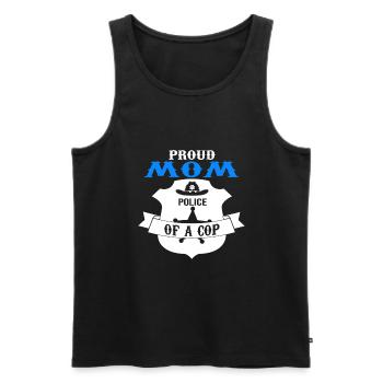 Cop Mom Child Cop Dad Family Geschenk - Männer Premium Bio Tank Top - Schwarz - Vorne - Michal (187cm)