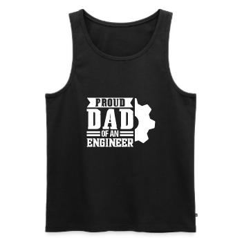 Ingenieur Vater Ingenieur Vater Familie Geschenk - Männer Premium Bio Tank Top - Schwarz - Vorne - Michal (187cm)