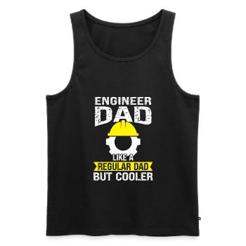 Ingenieur Vater Ingenieur Vater Familie Geschenk - Männer Premium Bio Tank Top - Schwarz - Vorne - Michal (187cm)