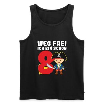 8.Geburtstag Pirat Piraten Party Geschenk - Männer Premium Bio Tank Top - Schwarz - Vorne - Michal (187cm)