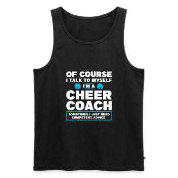 coach jubeln sport jubeln coach Geschenk - Männer Premium Bio Tank Top - Schwarz - Vorne - AI Model Male 178 light (178cm)